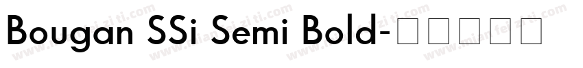 Bougan SSi Semi Bold字体转换